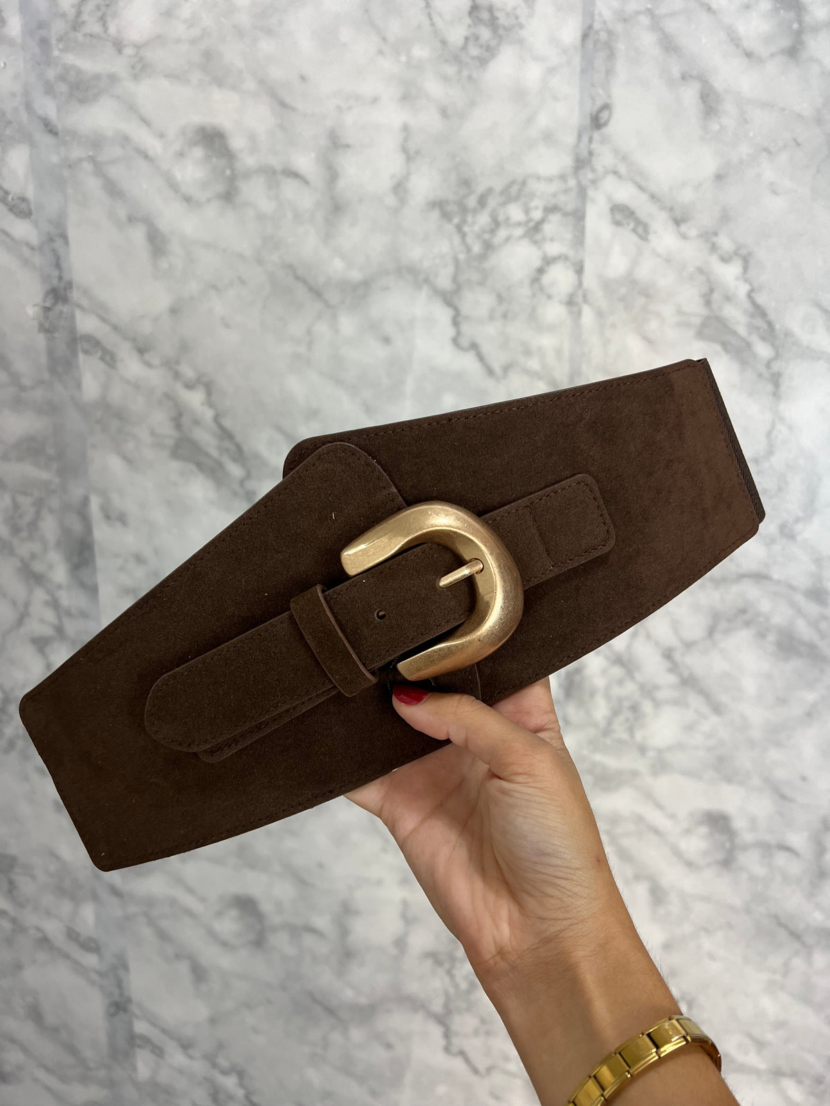 Cinturón fajín antelina chocolate