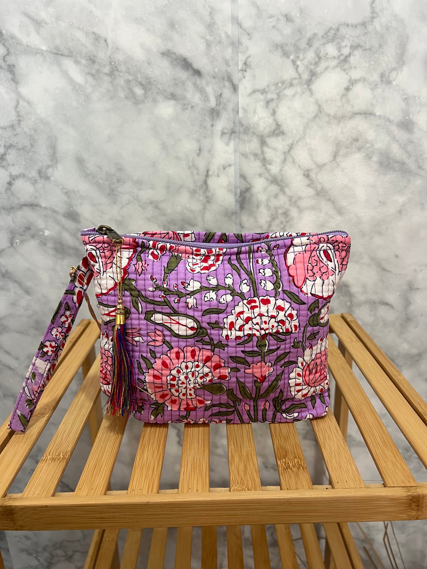 Neceser clásico estampado