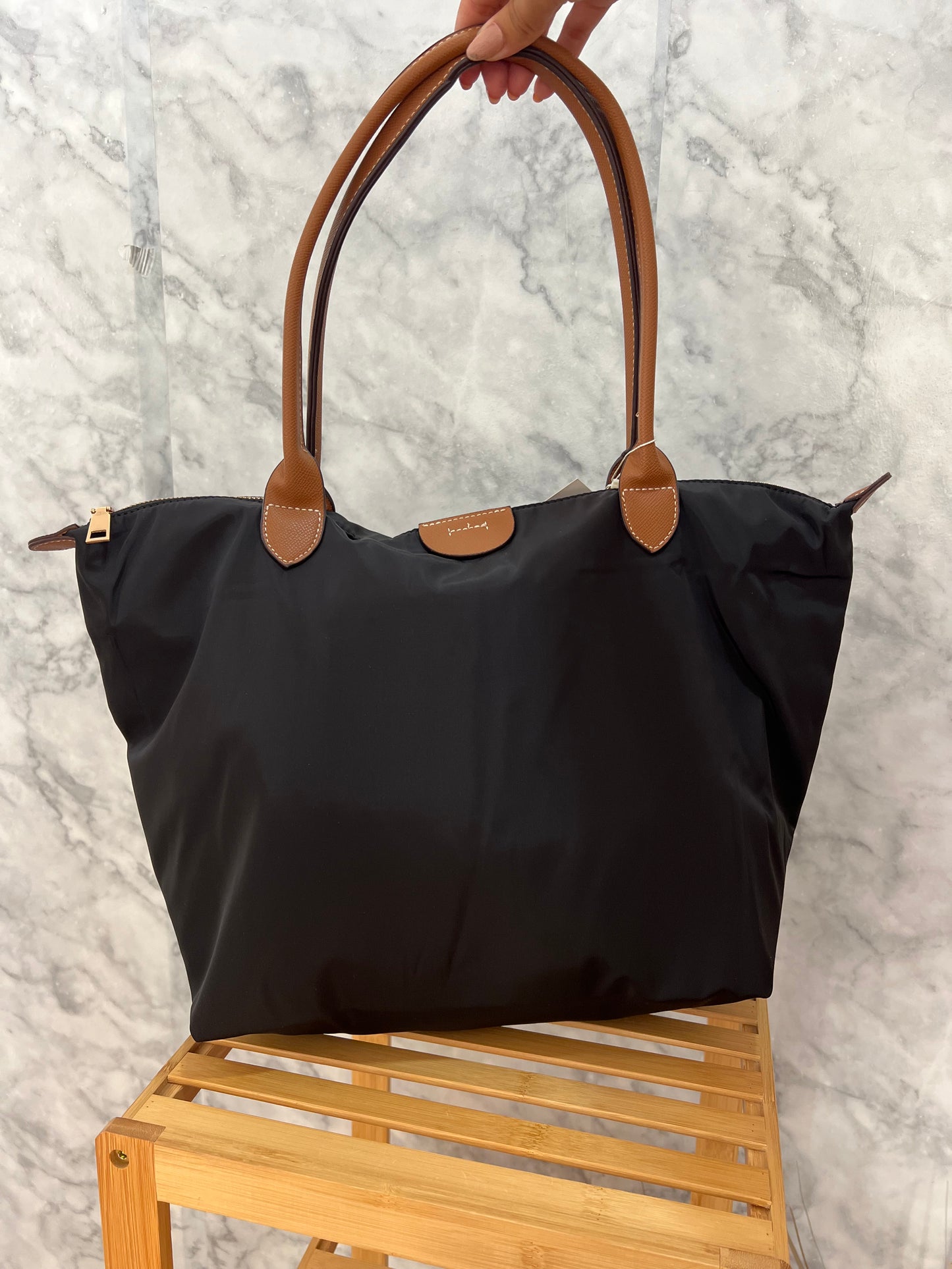 Bolso maxi nailon negro