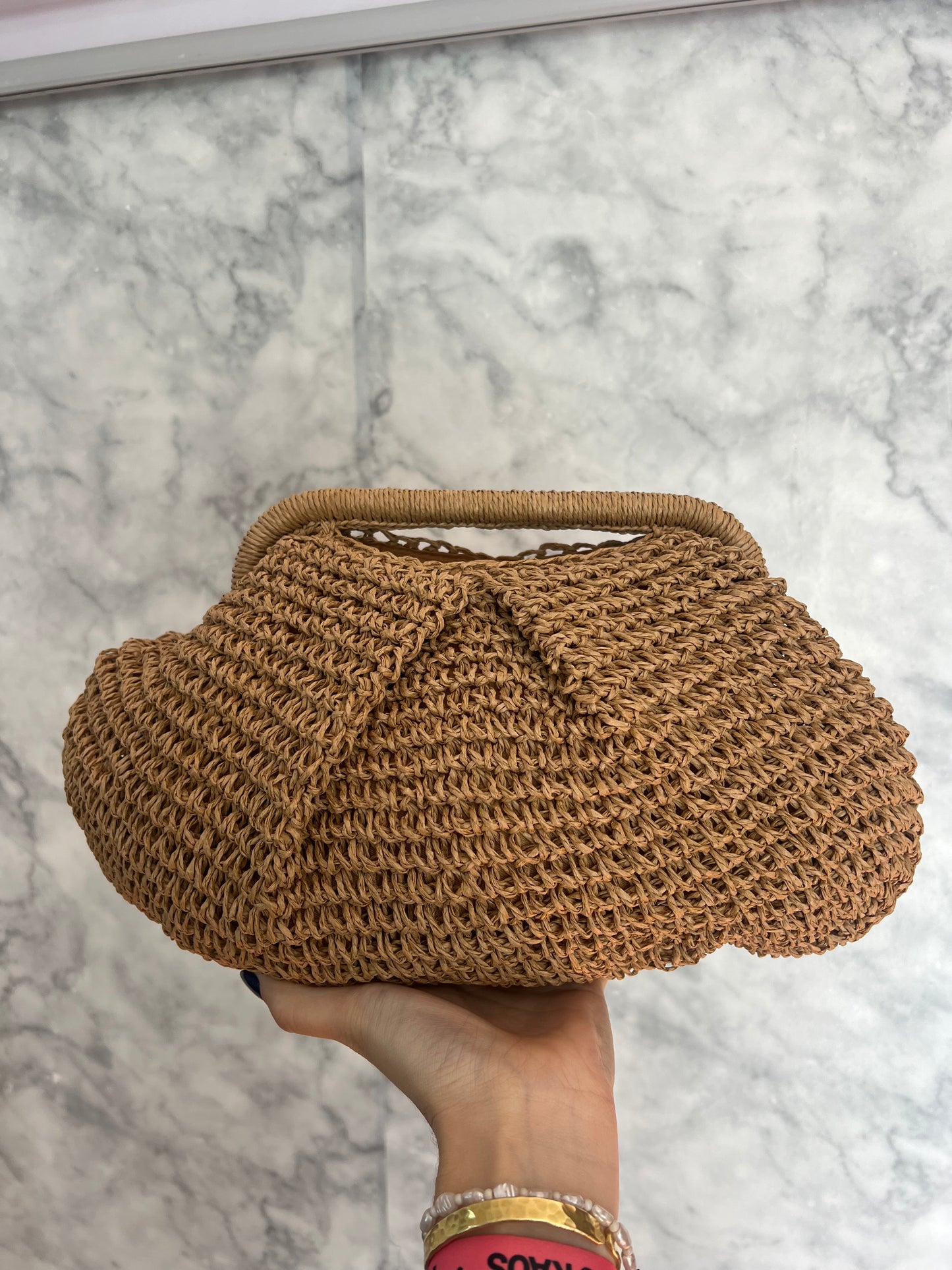 Bolso de mano rafia