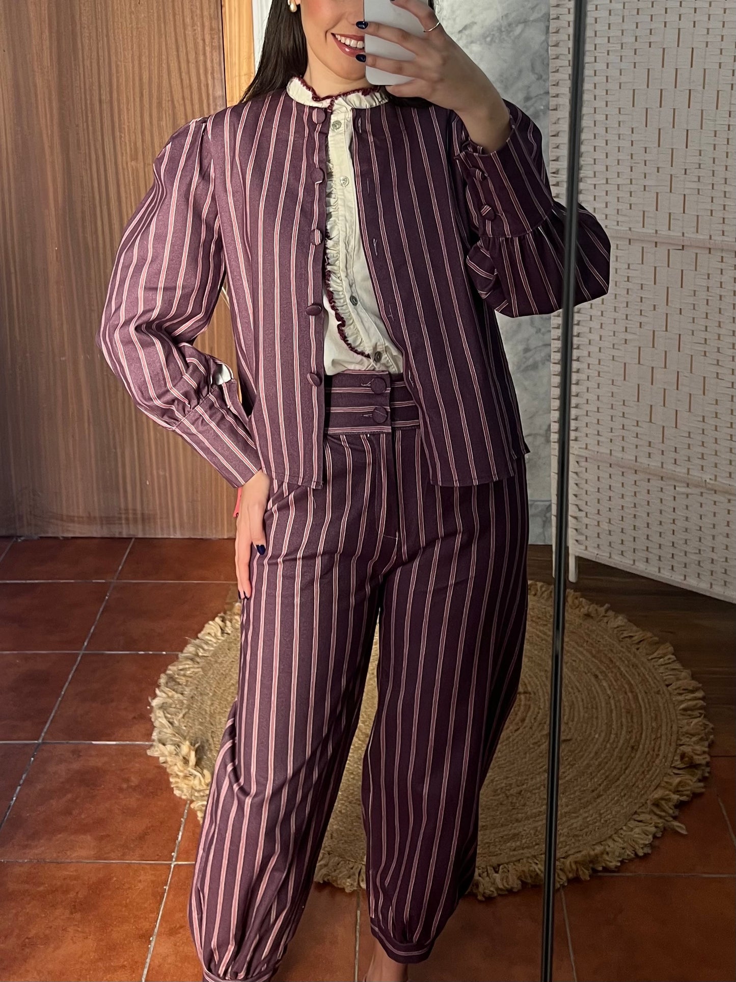 Pantalón bombacho fajín