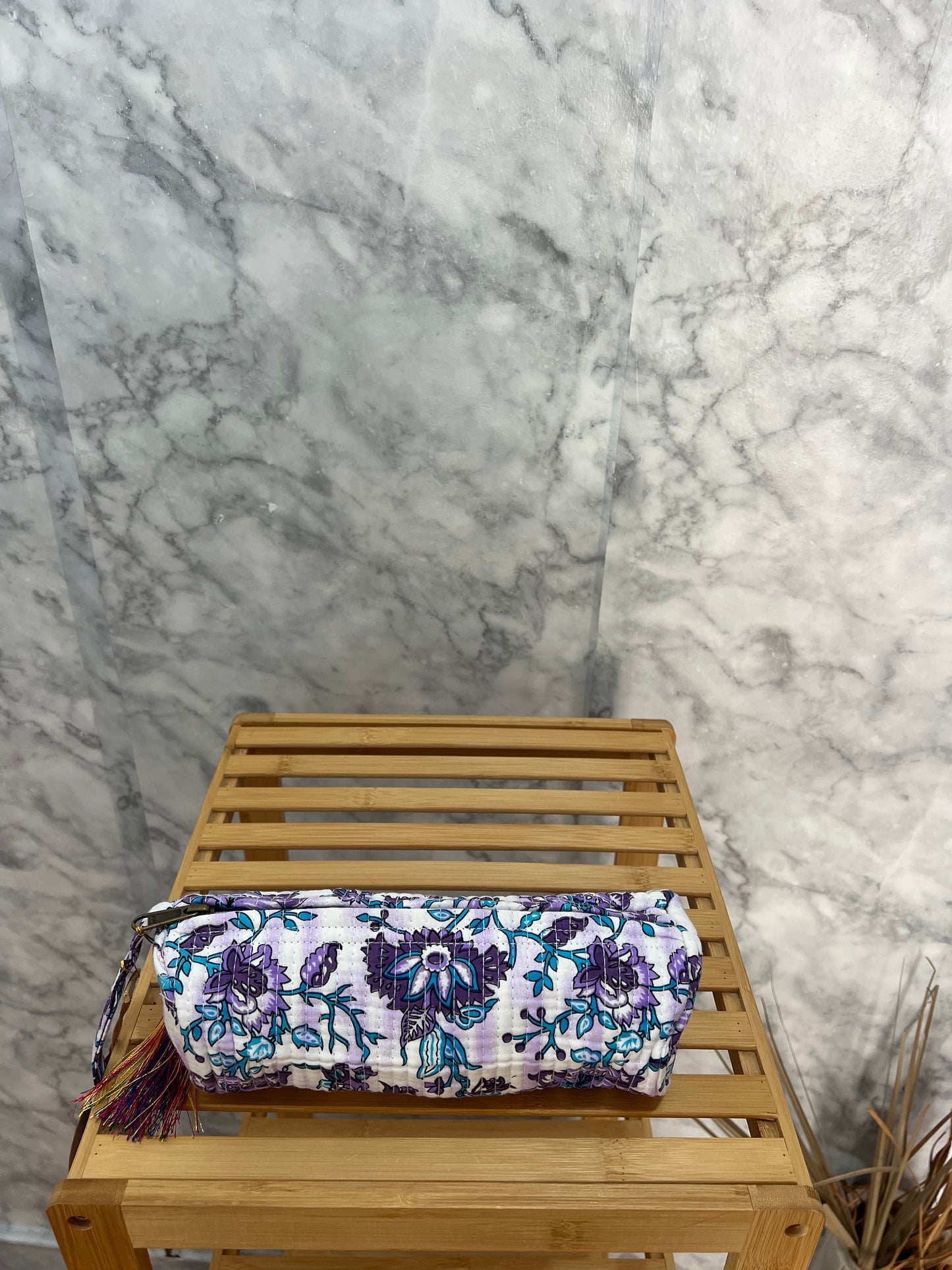 Estuche mini acolchado estampado