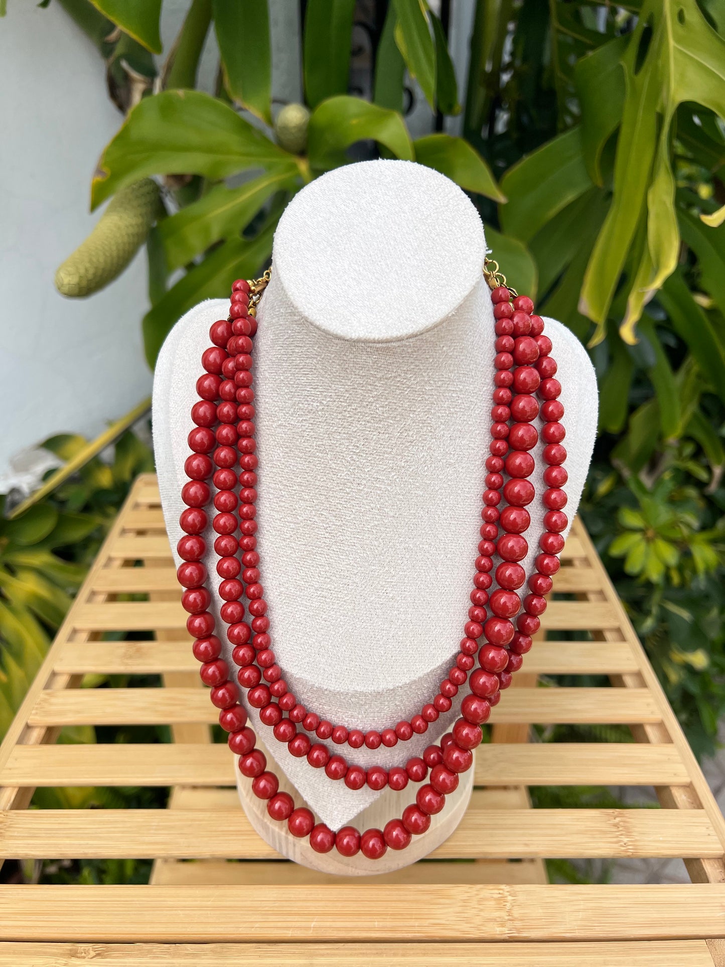 Collar bolas triple vuelta