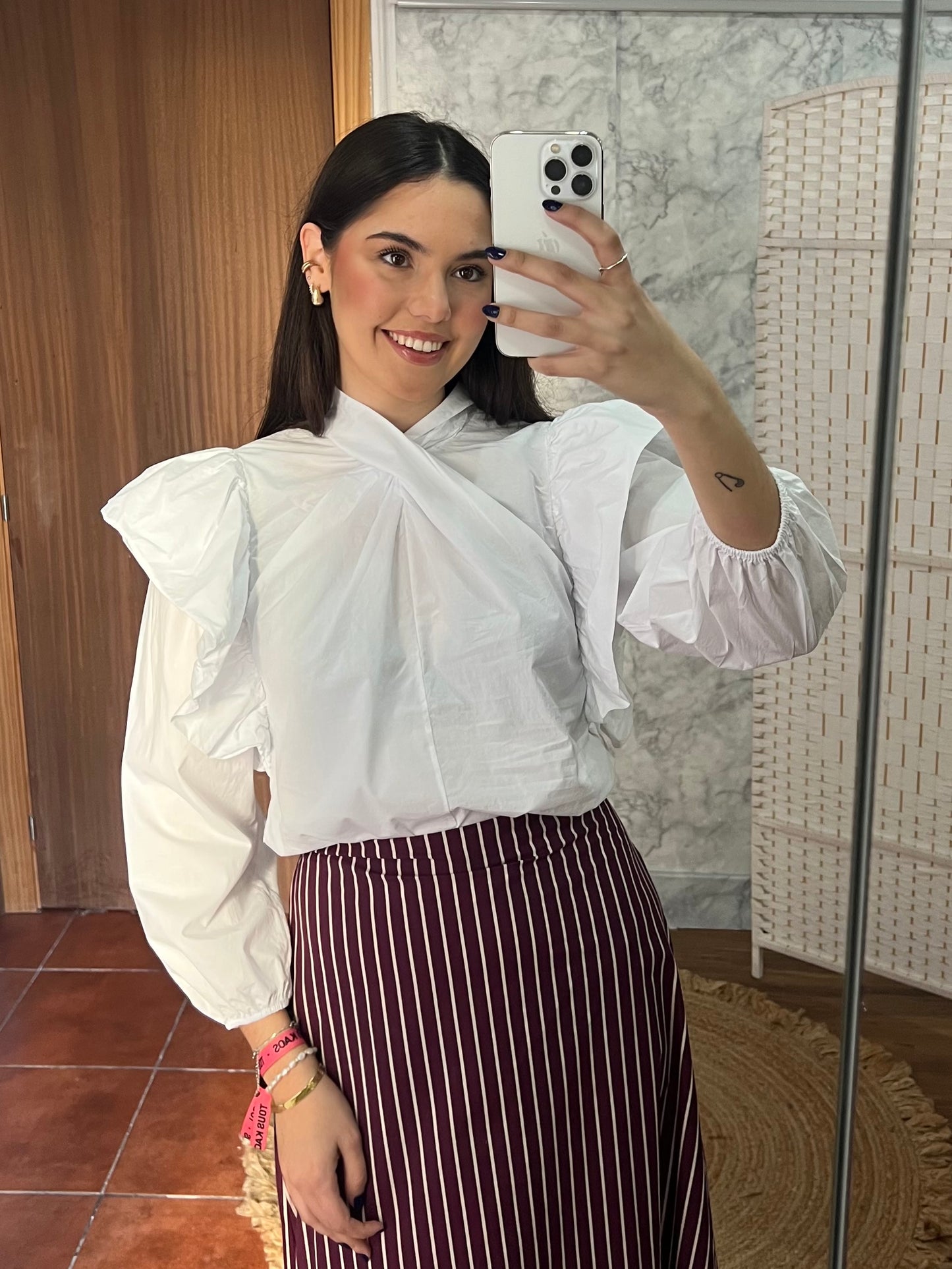 Blusa crop nudo