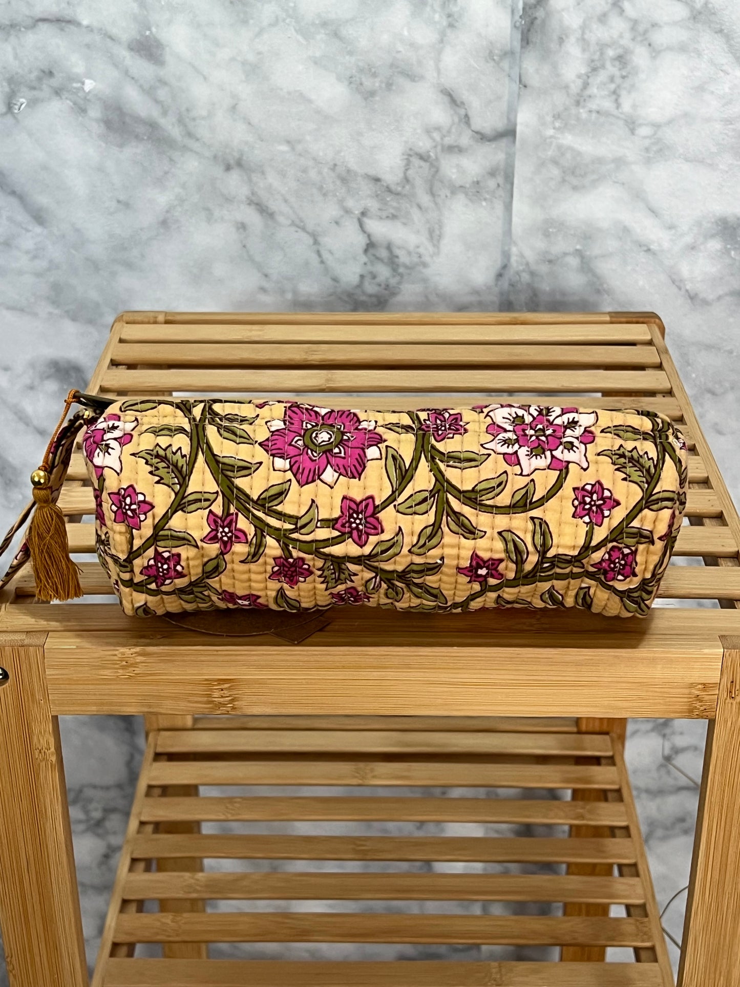 Estuche mini acolchado estampado