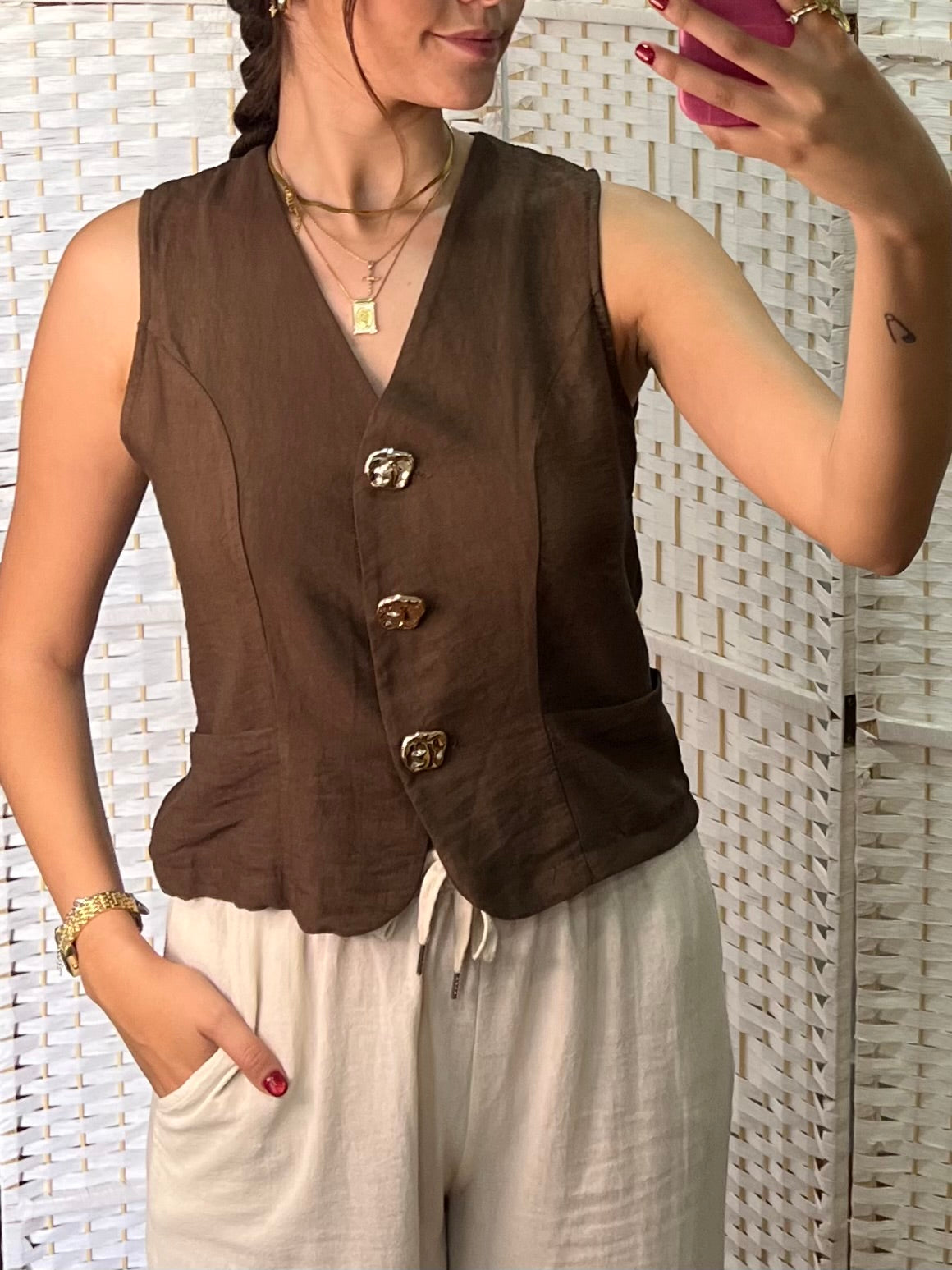 Blusa chaleco