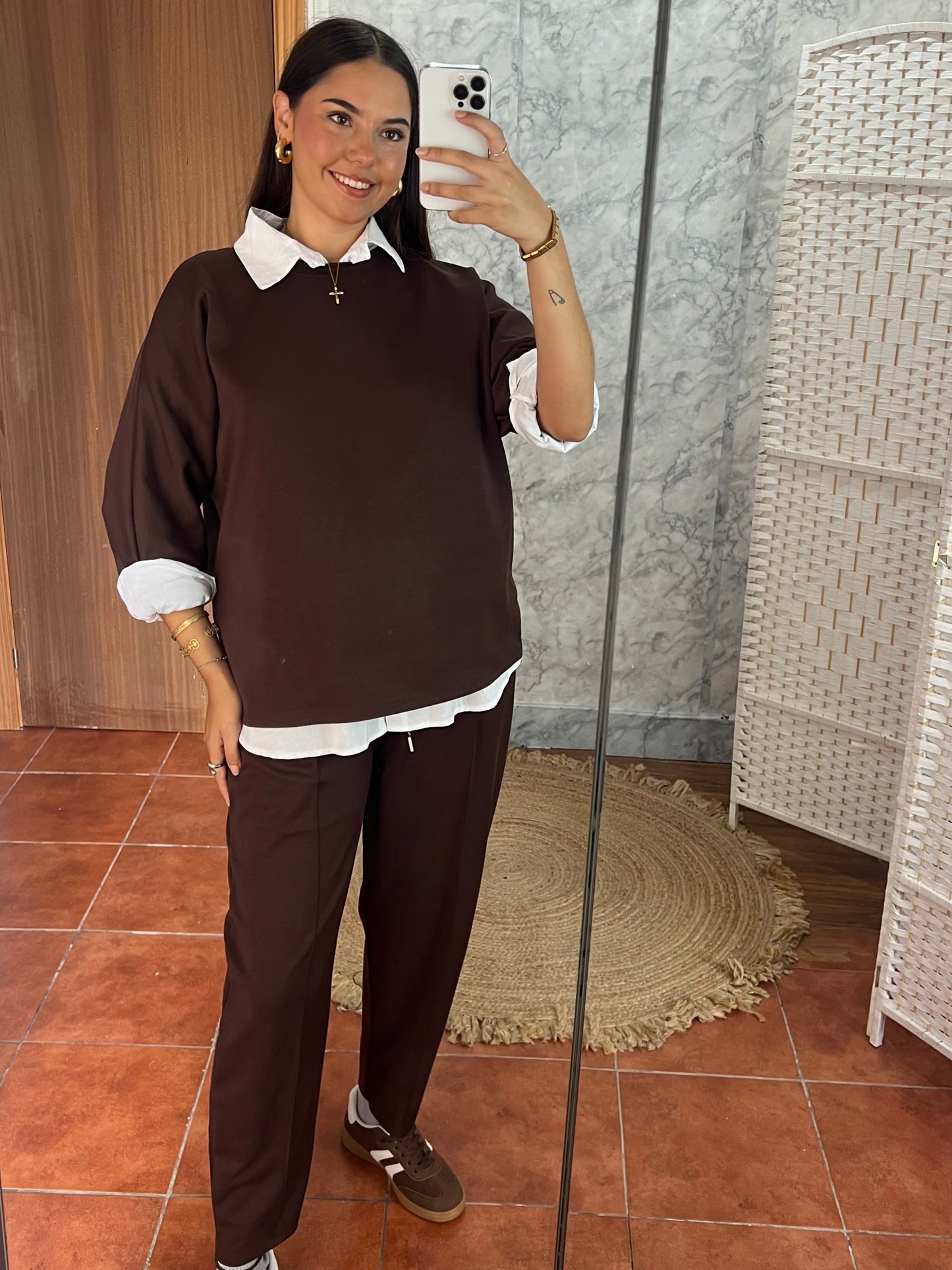 Total look comfy chocolate