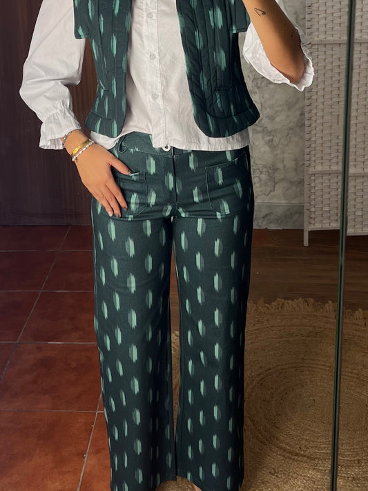 Jeans estampado bolsillos