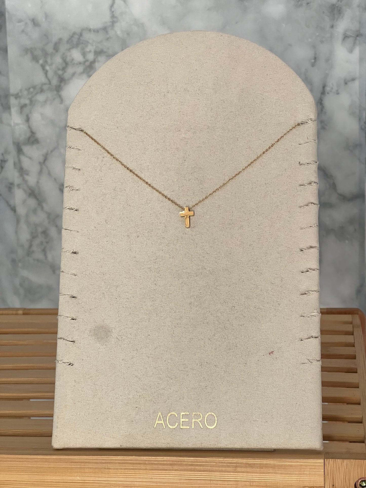 Colgante cruz acero inoxidable