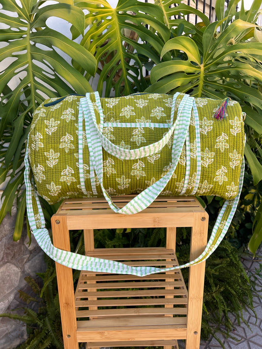 Bolso de viaje acolchado estampado