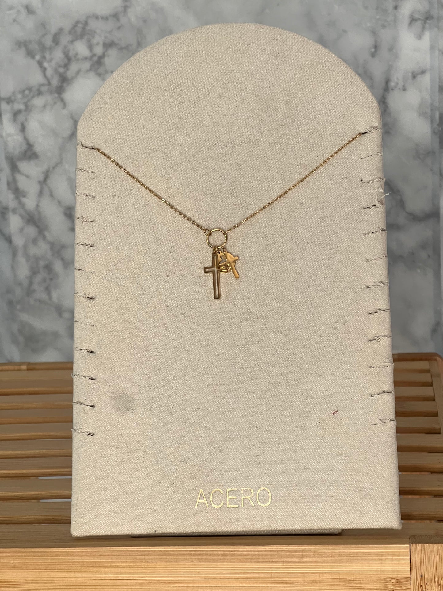 Colgante cruces acero inoxidable