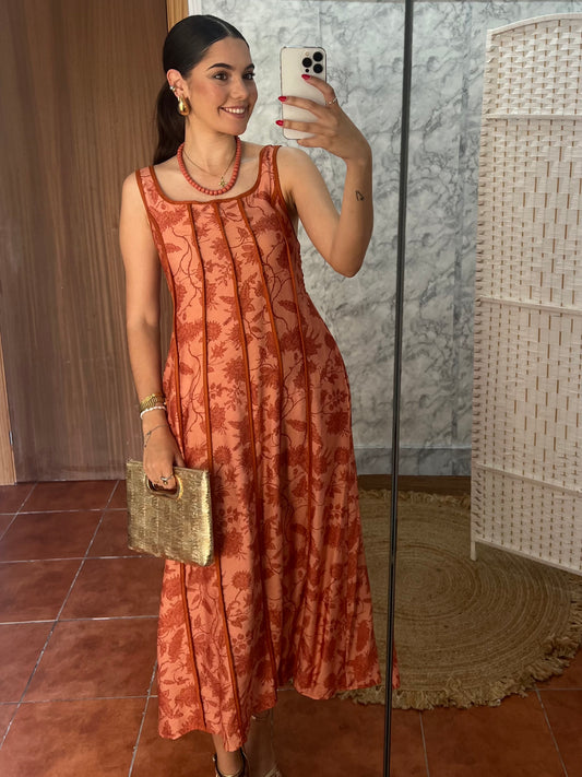 Vestido floral tablas