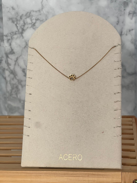 Colgante huella acero inoxidable