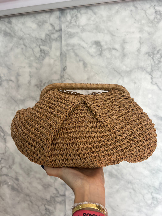 Bolso de mano rafia