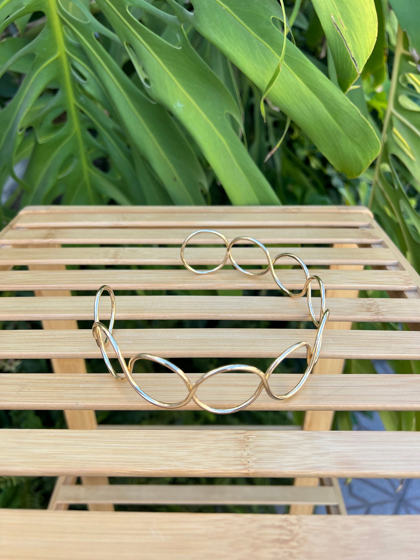 Chocker círculos oro
