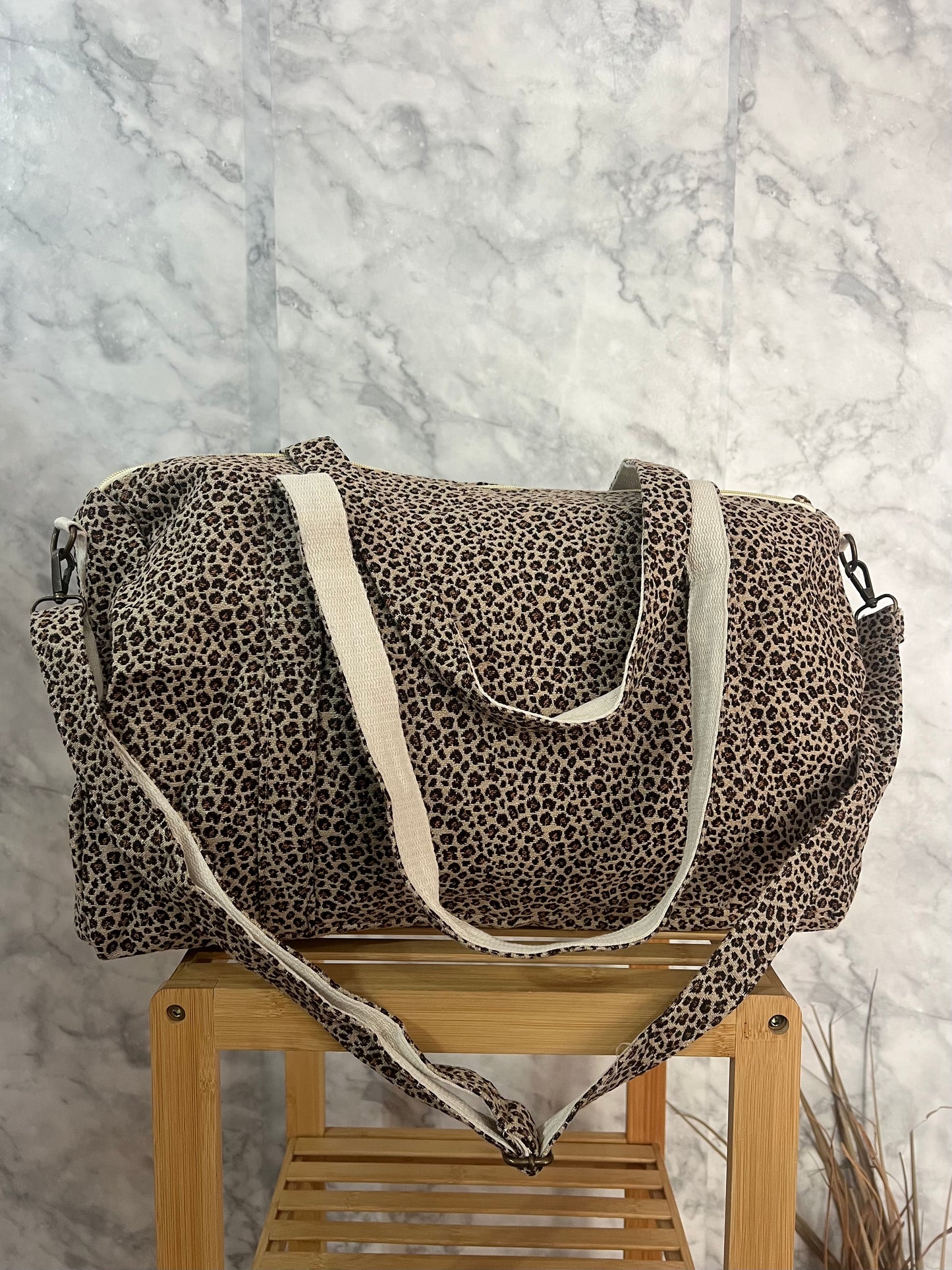 Bolso de viaje leopardo