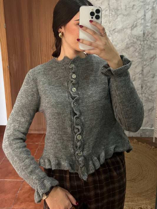 Jersey cárdigan abotonado