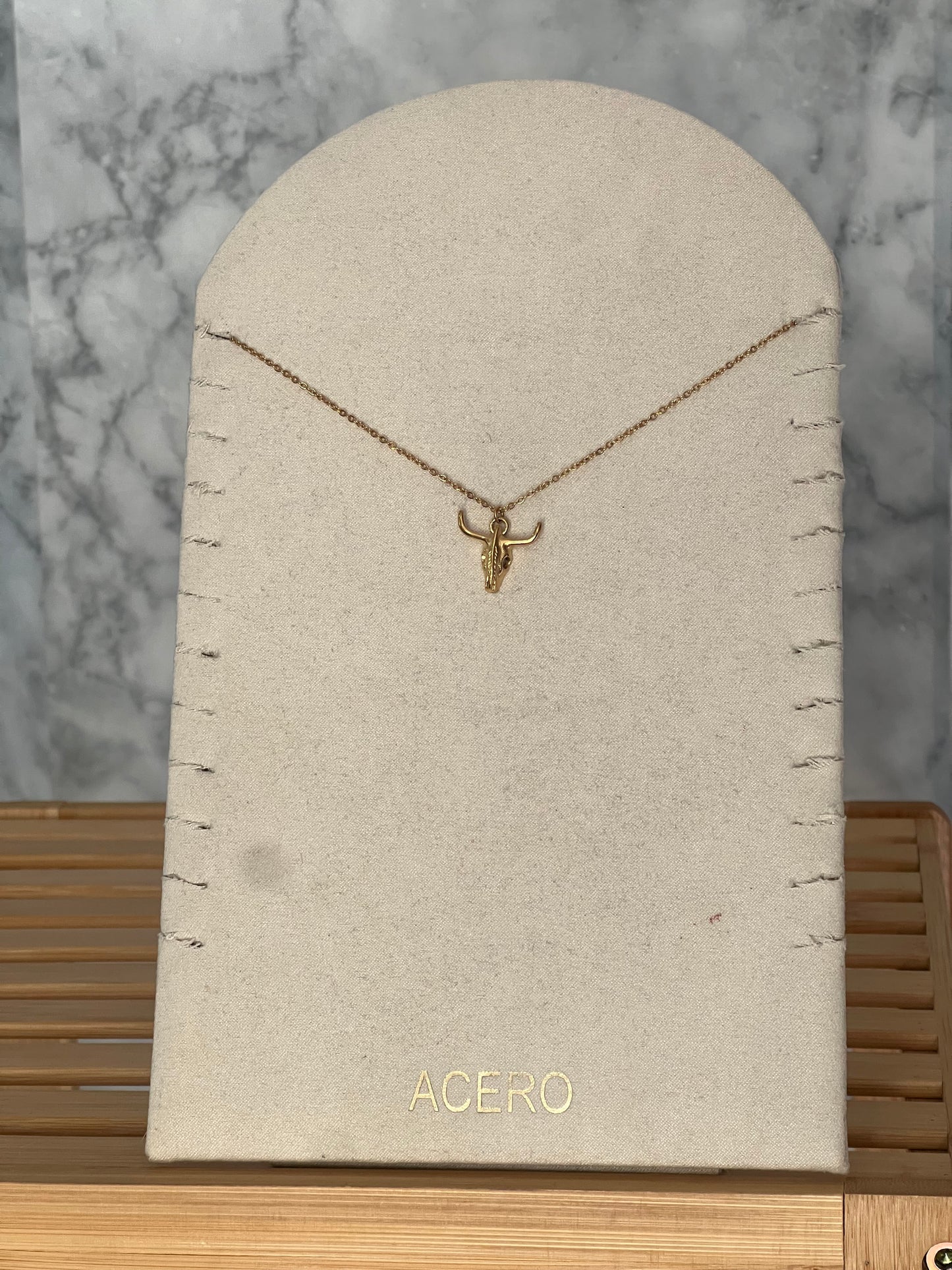 Colgante búfalo acero inoxidable