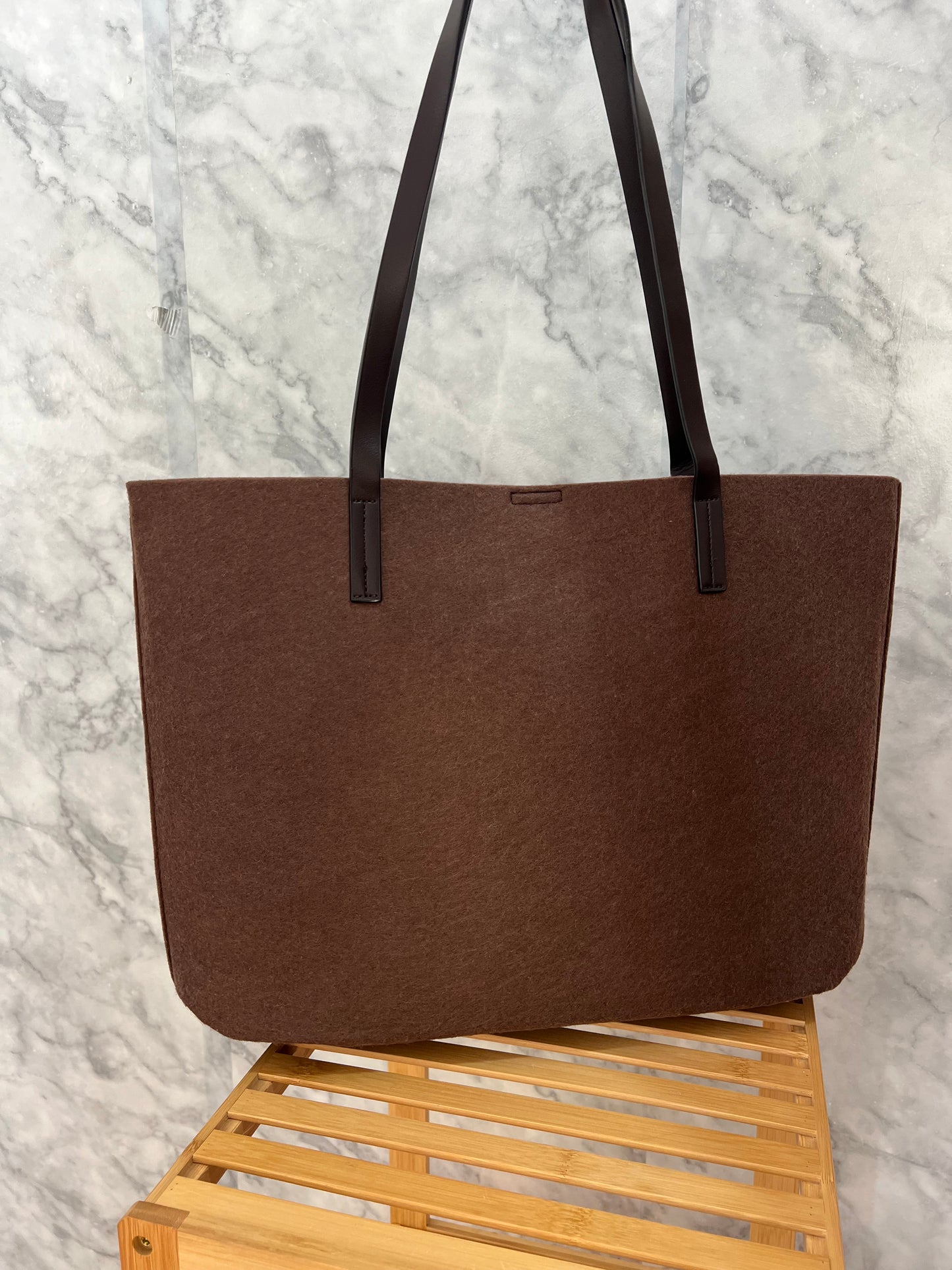 Bolso grande felpa chocolate