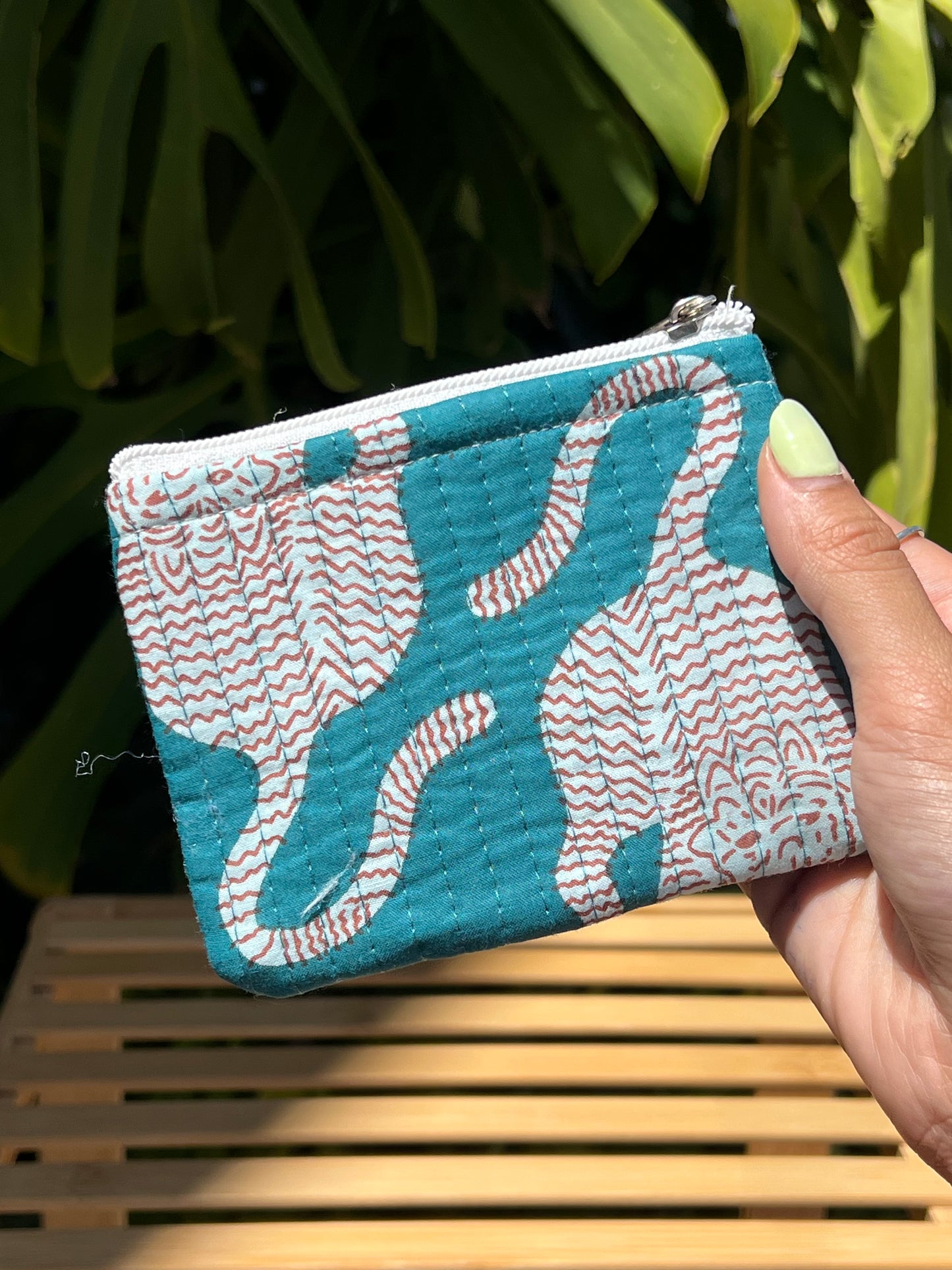 Monedero mini estampado