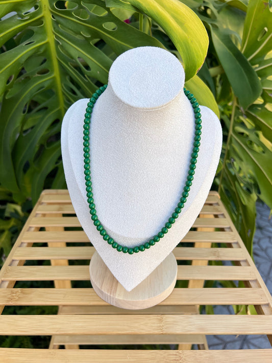 Collar mini bolas verde