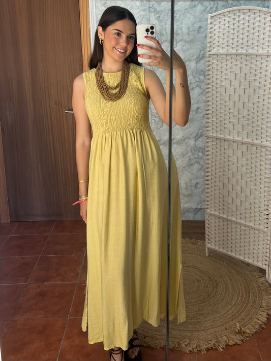 Vestido panel de abeja