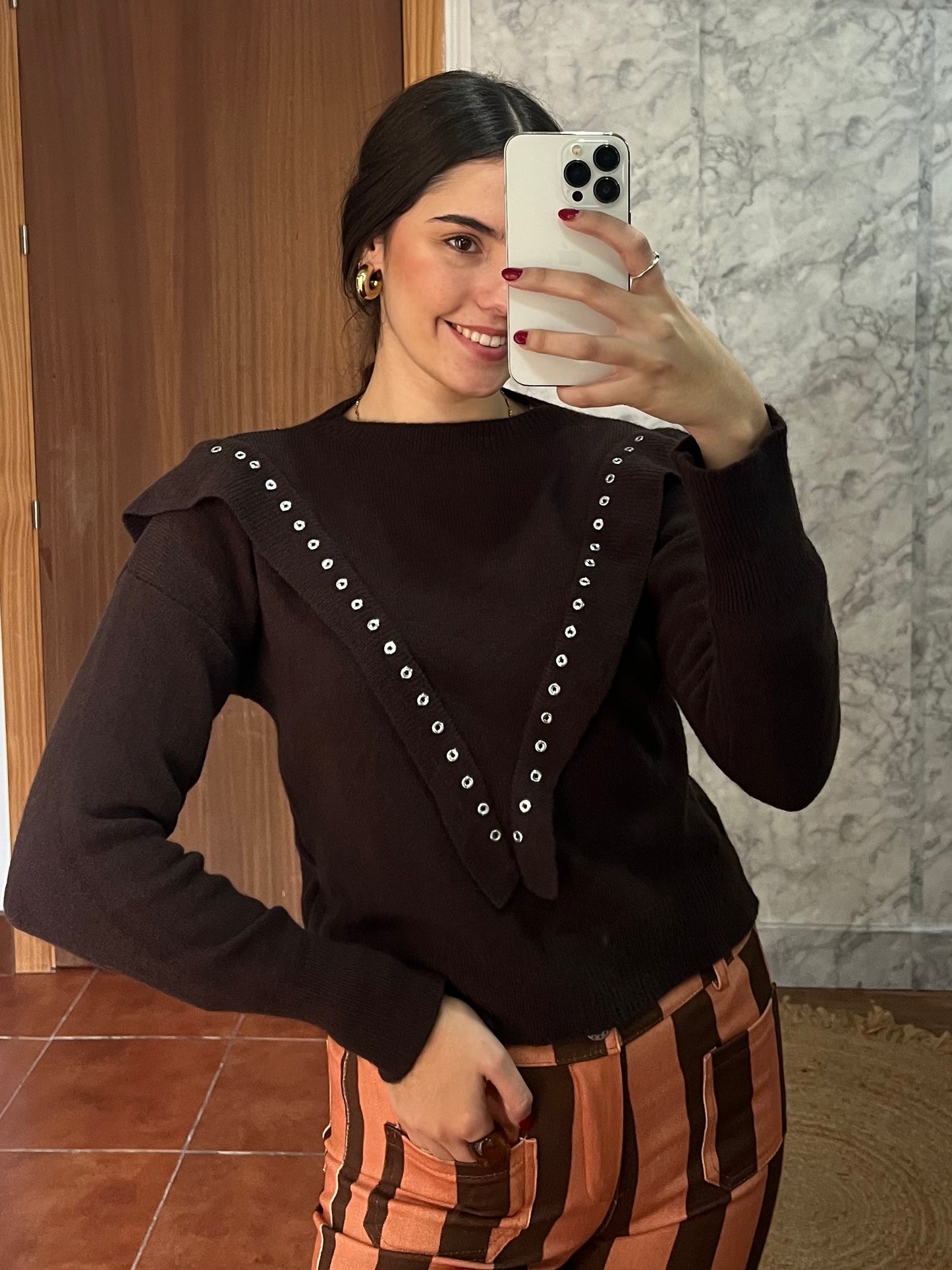 Jersey volante con tachuelas