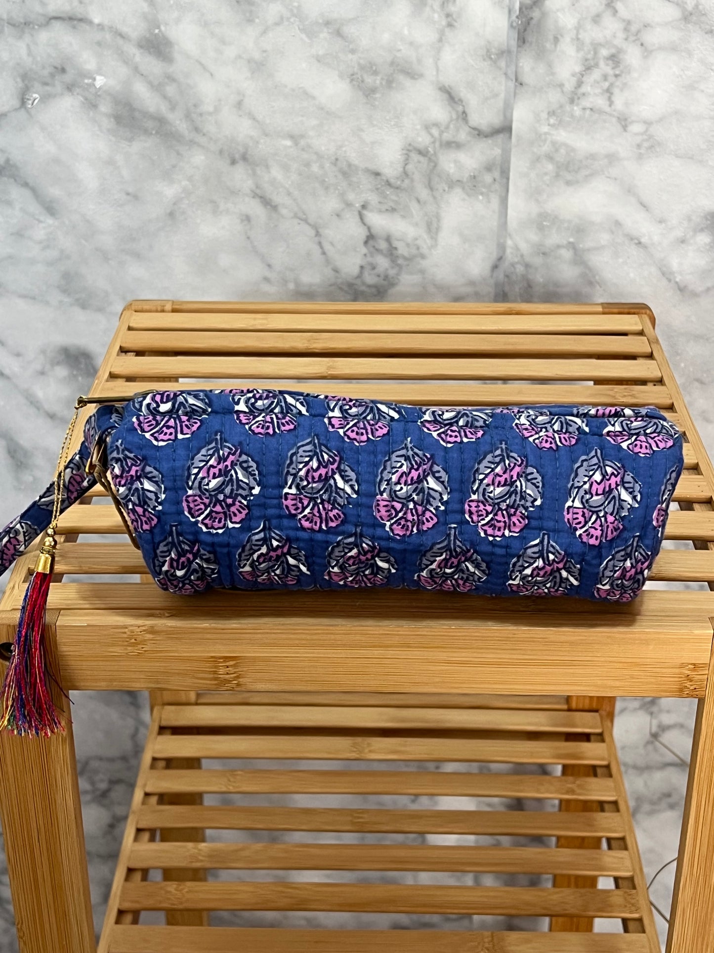 Estuche mini acolchado estampado