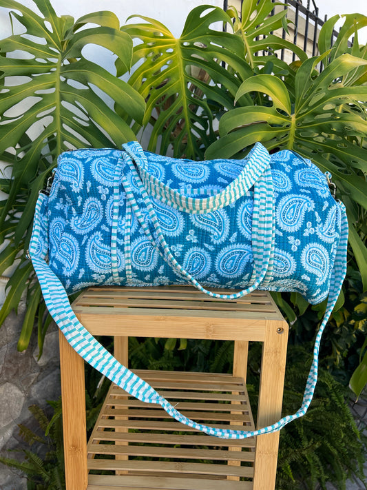 Bolso de viaje acolchado estampado