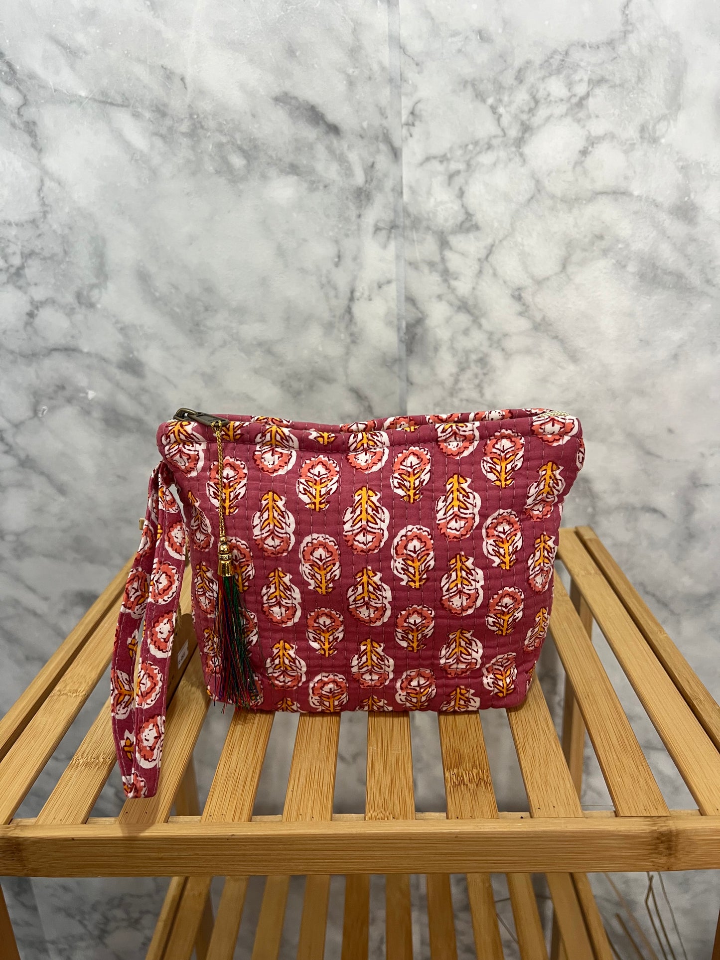 Neceser clásico estampado