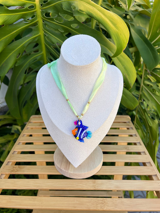 Collar cinta flúor pez