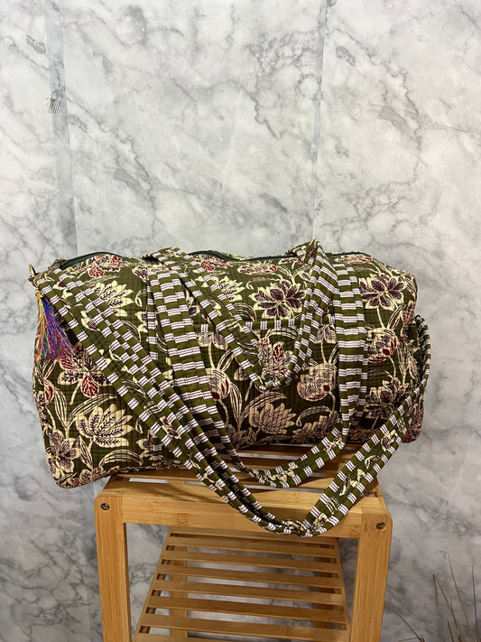 Bolso de viaje acolchado estampado