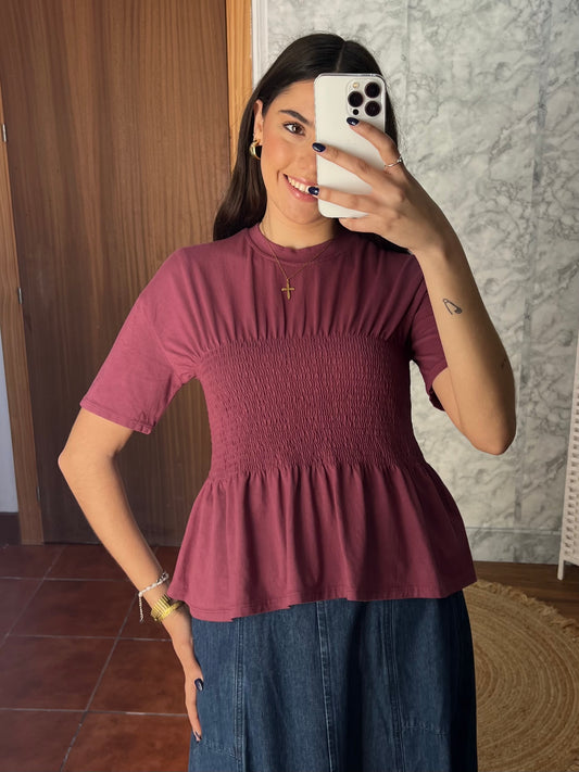 Camiseta panel de abeja rosa