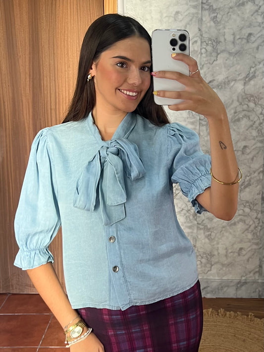 Blusa manga al codo lazada