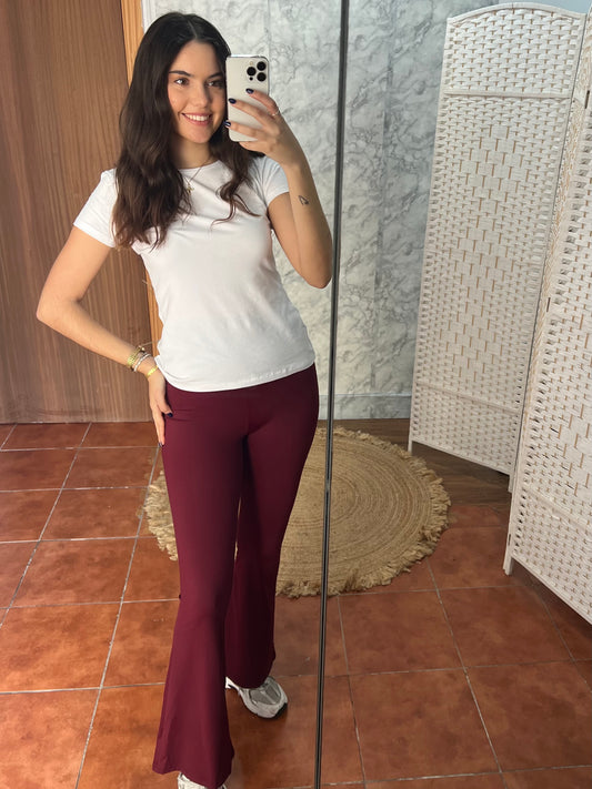 Leggings Barbie campana burdeos