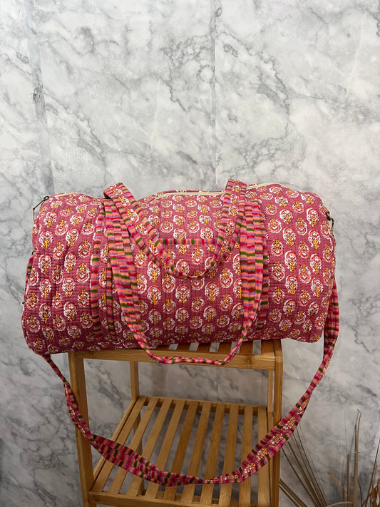 Bolso de viaje acolchado estampado