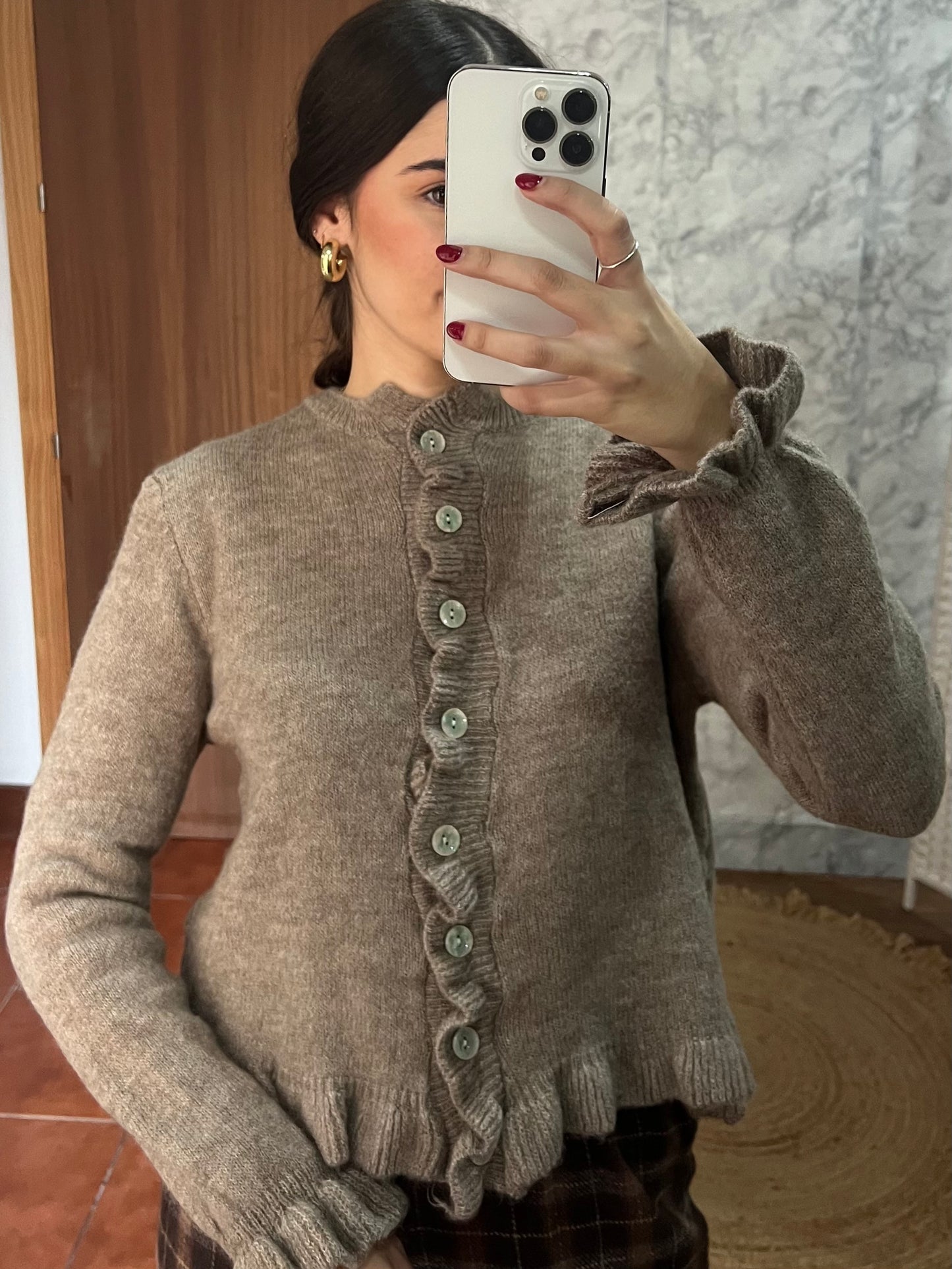 Jersey cárdigan abotonado