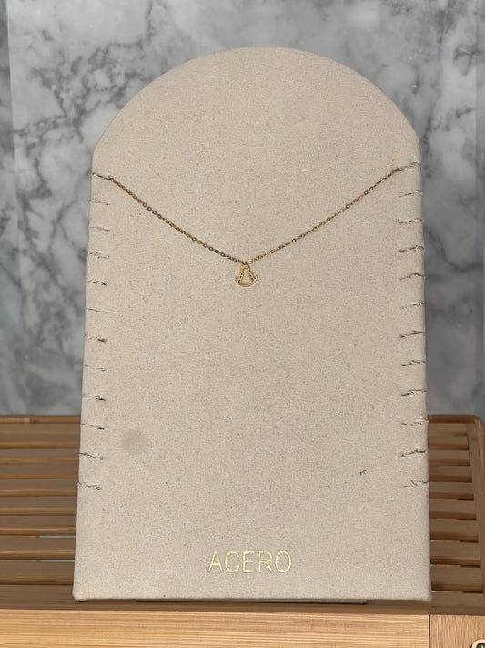 Colgante Virgen del Rocío acero inoxidable