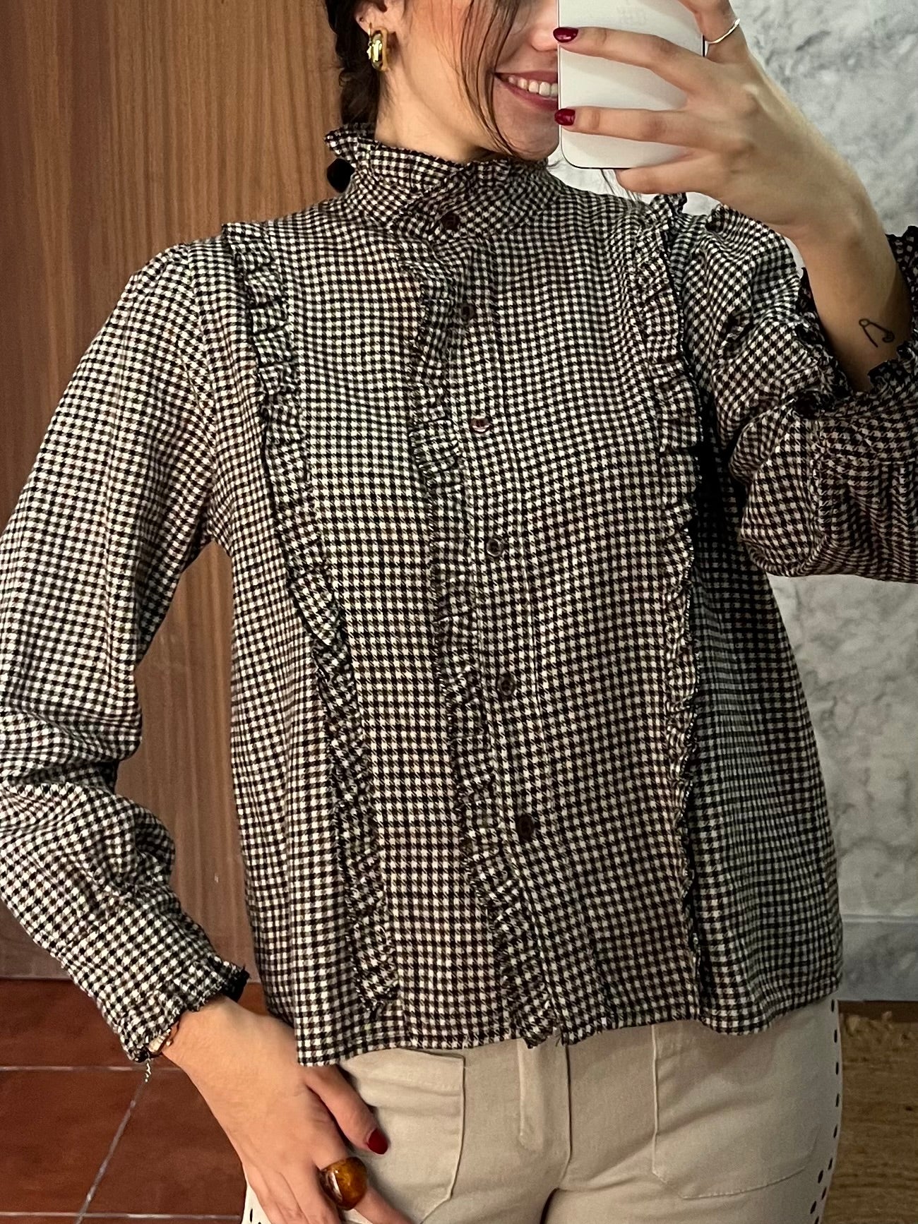 Blusa franela cuadros