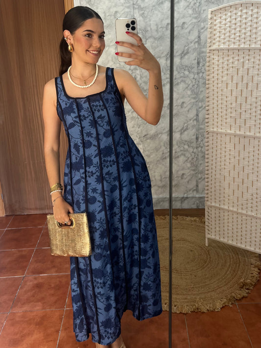 Vestido floral tablas