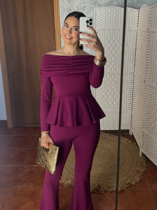 Conjunto dos piezas top y pantalón