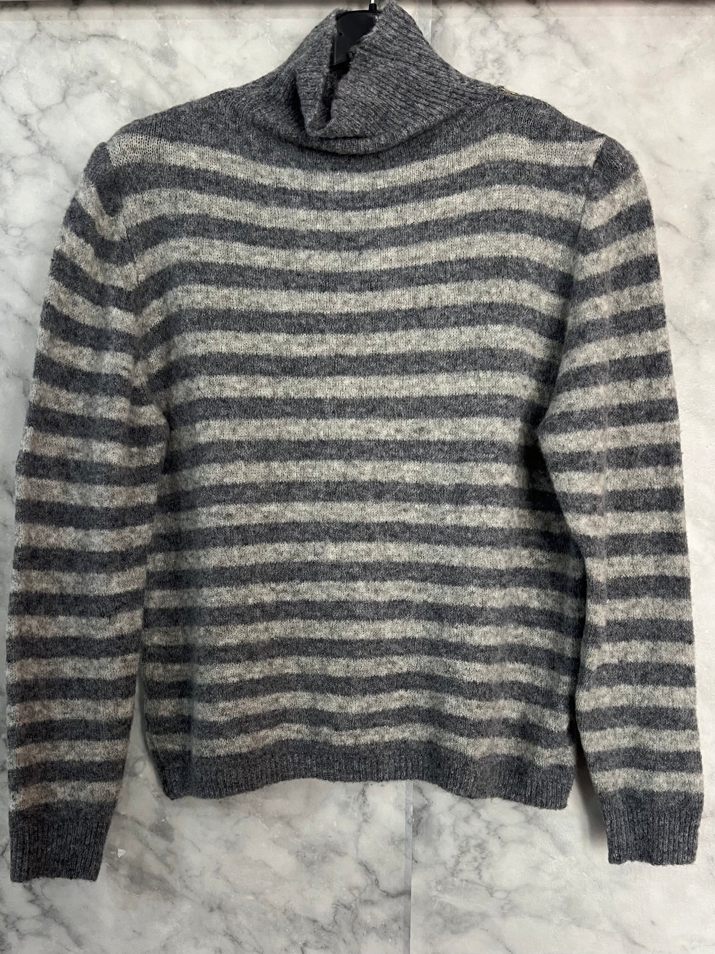 Jersey cuello alto rayas bicolor