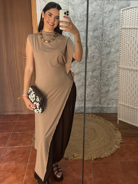 Maxi camiseta asimétrica