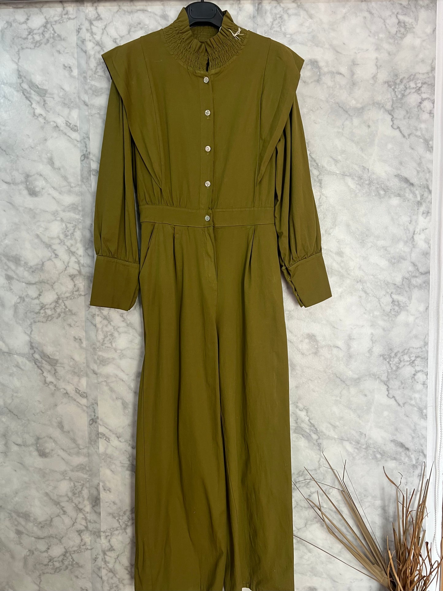 Mono denim verde pistacho