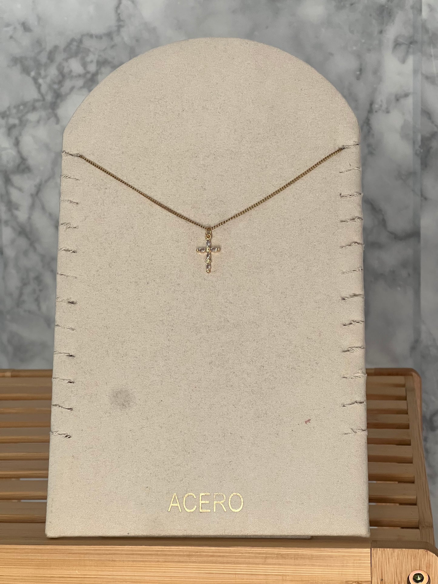 Colgante cruz acero inoxidable