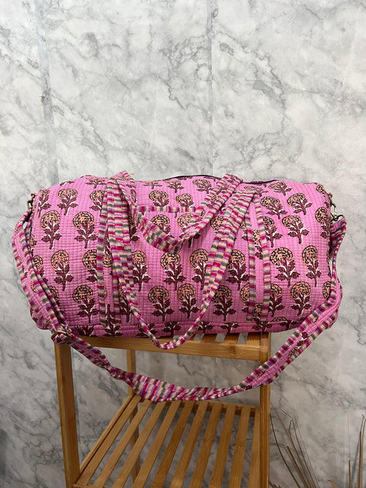 Bolso de viaje acolchado estampado