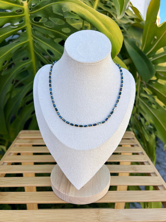 Collar abalorios brillo