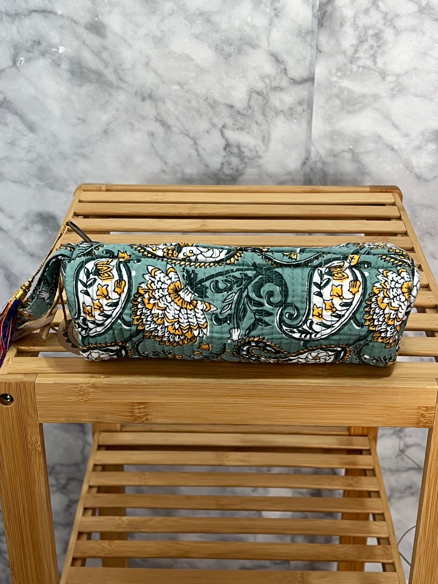 Estuche mini acolchado estampado