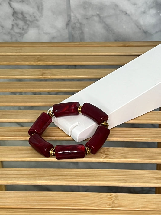 Pulsera abalorios elástica