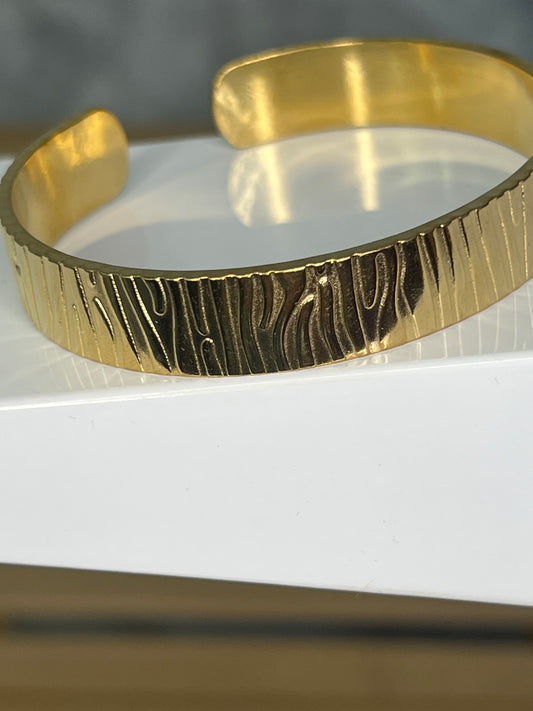 Brazalete acero inoxidable oro